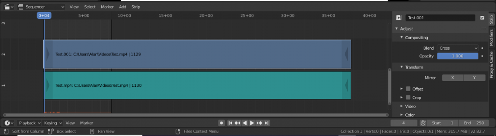 canal y strip blender