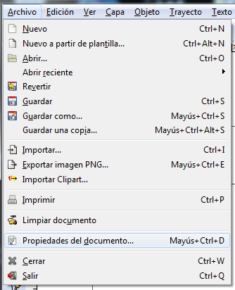 Exportar imagen PNG Inkscape