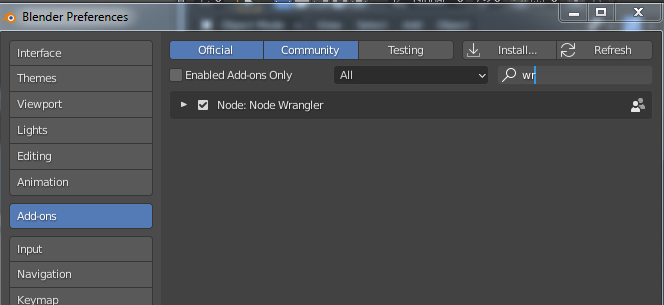 Blender Node Wrangler - App Game Tutoriales